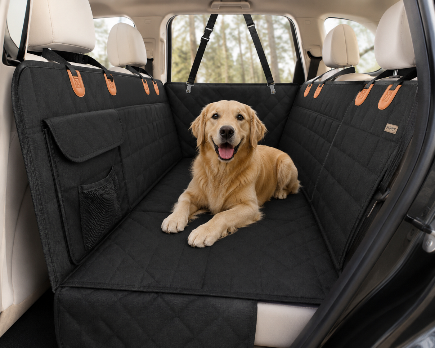 Velora Quilted Pet Car Seat Protector