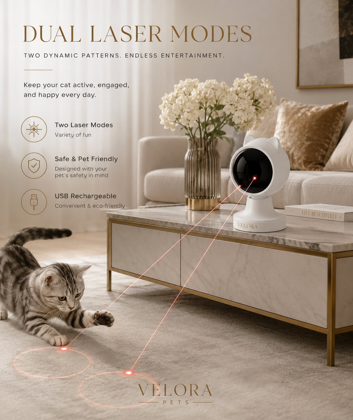 Velora Smart Laser Toy